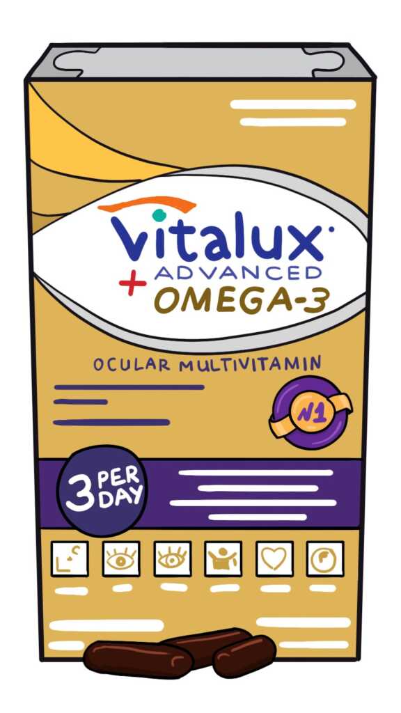 Vitalux Advanced with Omega 3 for Age Related Macular Degeneration 