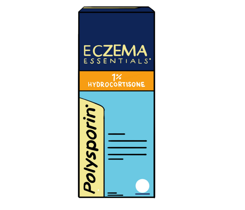 Polysporin Eczema Essentials 1% Hydrocortisone cream available over the counter