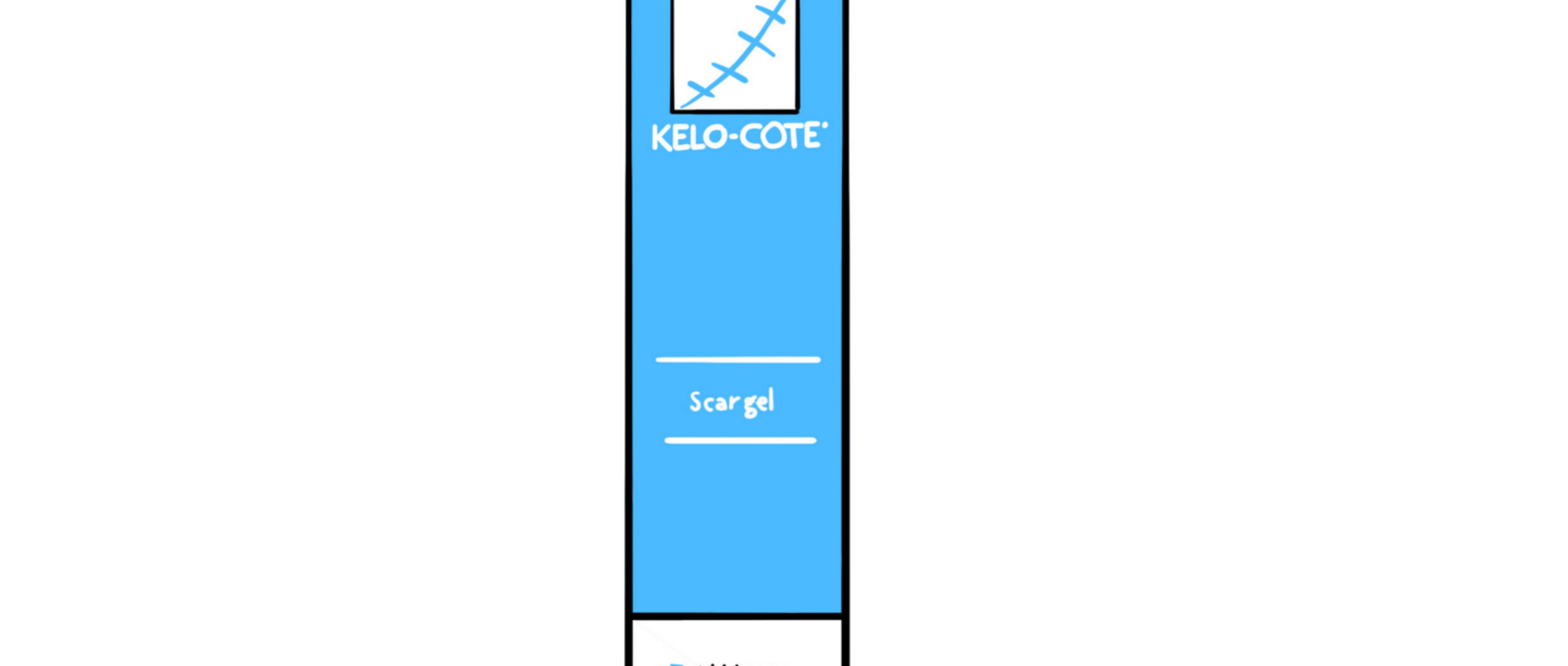 Illustration of Kelo-Cote Scar Gel
