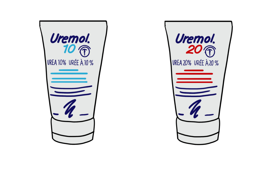 Uremol, urea-containing cream