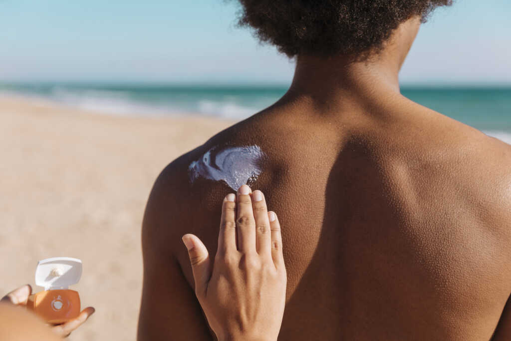 Mineral sunscreen can often leave a white film over the skin